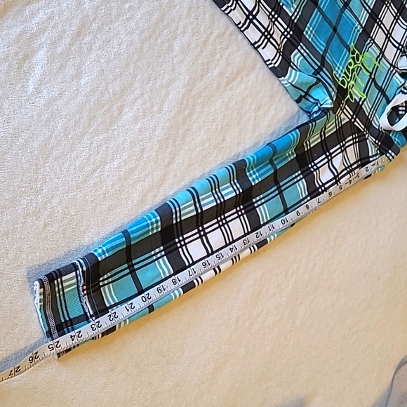 Y2K Zipup BillaBong Reversible Hoodie, Blue Plaid, front pockets, Writing Inside - Picture 8 of 8